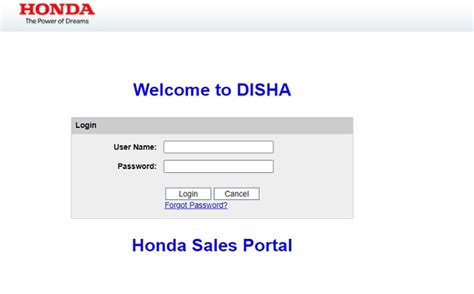 honda disha portal|Employee Portal .